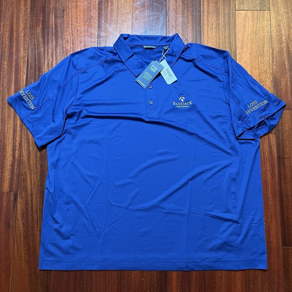Bluejack National Golf Polo Shirt Mens 3XL Cutter & Buck Loss Prevention NWT